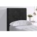 Cabeceira Solteiro Cama Box 90x129 Cm Helen Suede Preto SBL