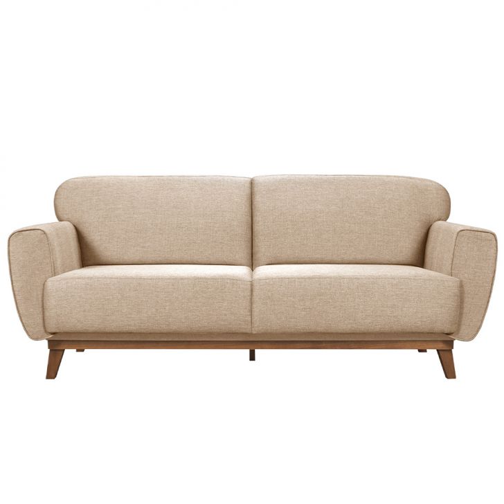 [OUTLET] Sofá 3 Lugares Floret Linho Palha