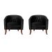 Conjunto com 2 Poltronas Bela Preto