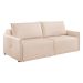 Sofá 2 Lugares Retrátil Urban Linho Bege Claro 160 cm