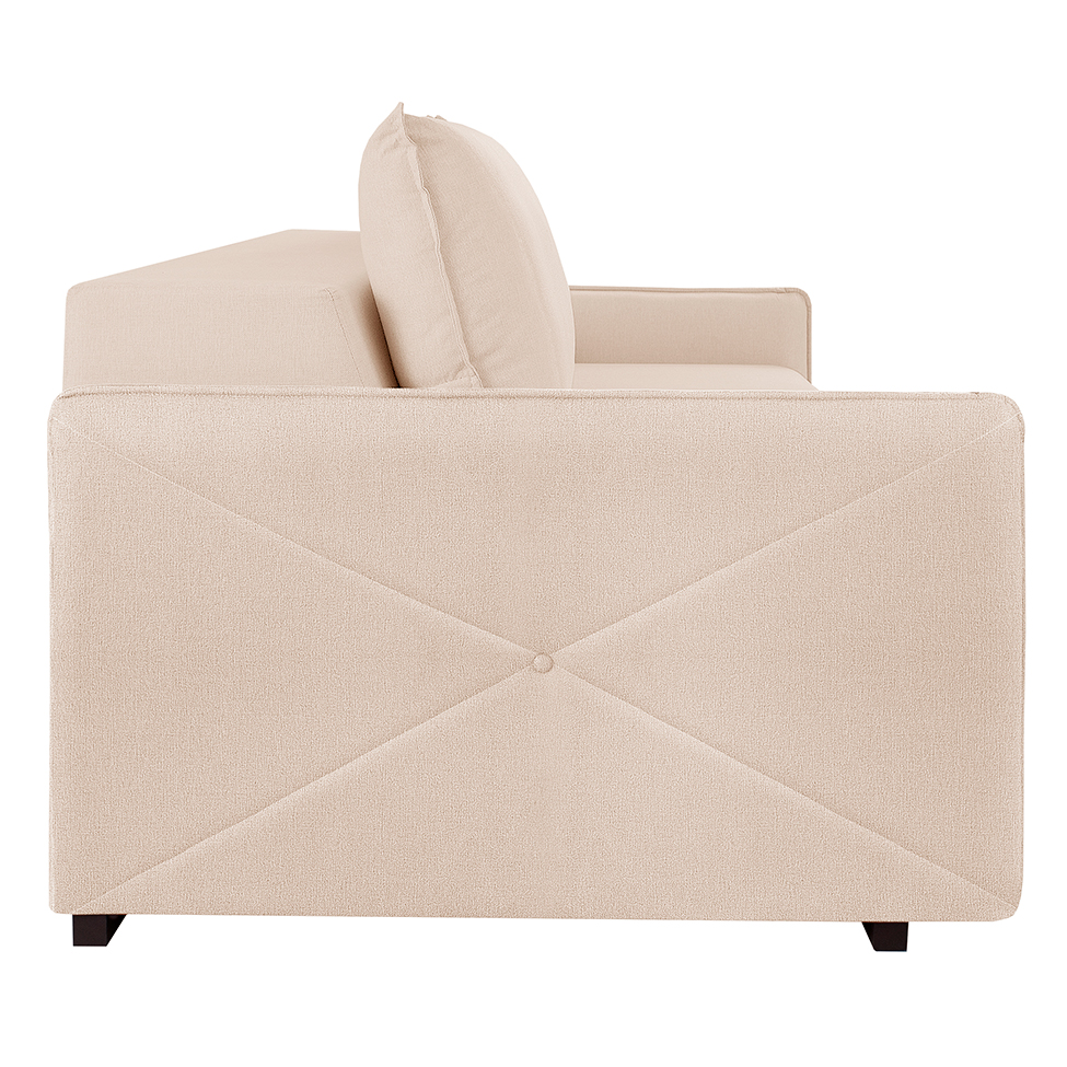 Sofá 2 Lugares Retrátil Urban Linho Bege Claro 160 cm