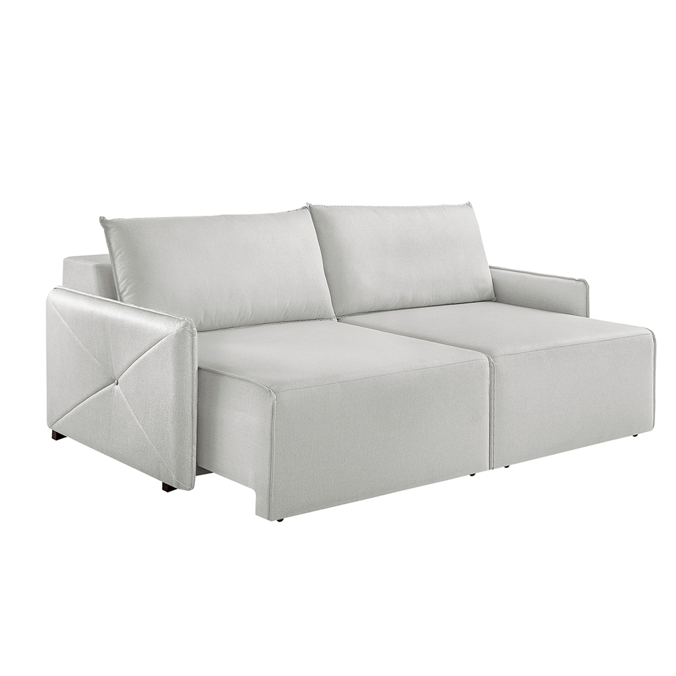Sofá 2 Lugares Retrátil Urban Linho Cinza 160 cm