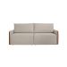 Sofá 2 Lugares Retrátil Urban com Entrada USB Linho Bege e Caramelo 160 cm