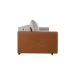 Sofá 2 Lugares Retrátil Urban com Entrada USB Linho Bege e Caramelo 160 cm