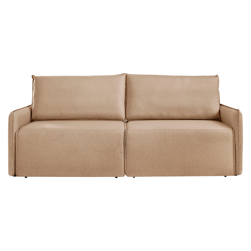 Sofá 2 Lugares Retrátil Urban com USB Linho Palha 160 cm
