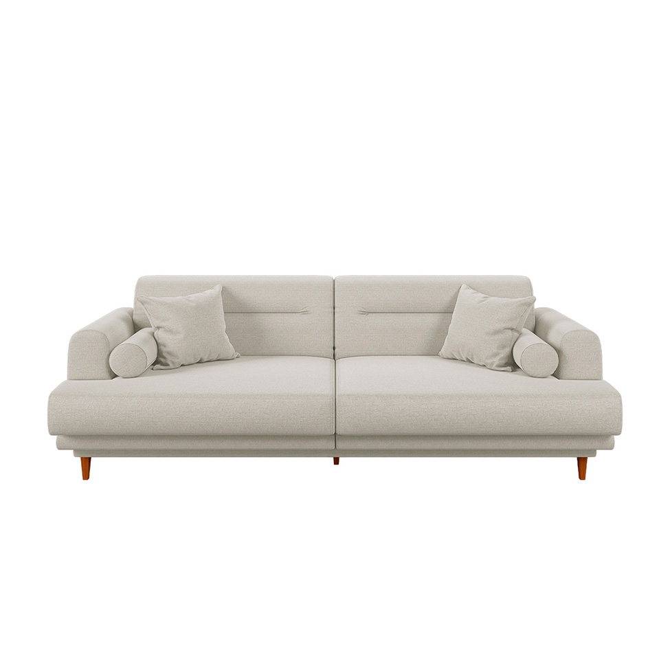 Sofá 3 Lugares Lisboa Linho Bege