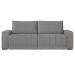 Sofá 3 Lugares Retrátil Línea Veludo Cinza Claro 190cm