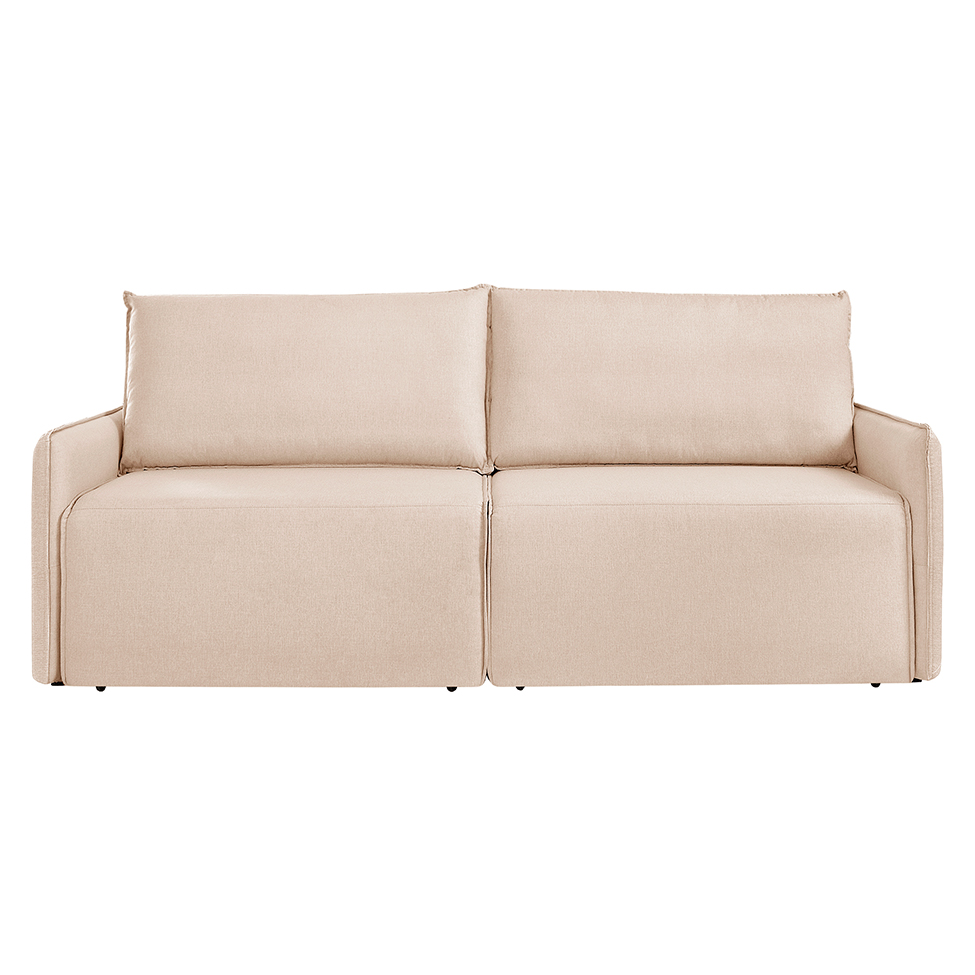 Sofá 3 Lugares Retrátil Urban Linho Bege 200 cm
