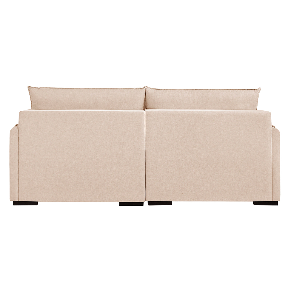 Sofá 3 Lugares Retrátil Urban Linho Bege Claro 220 cm