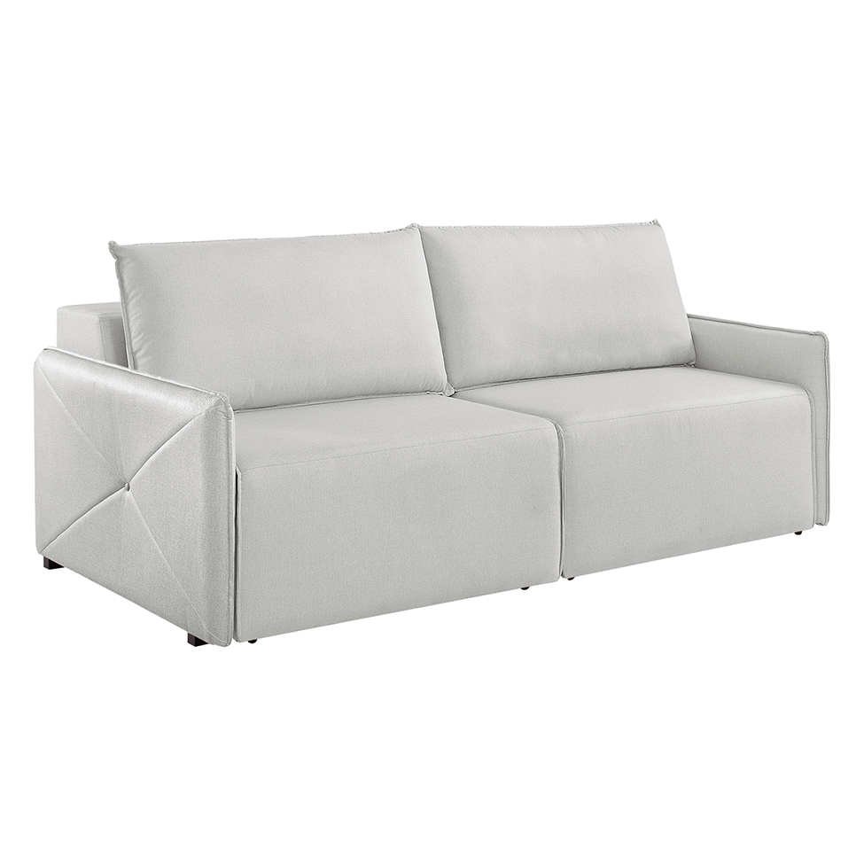 Sofá 3 Lugares Retrátil Urban Linho Cinza 200 cm