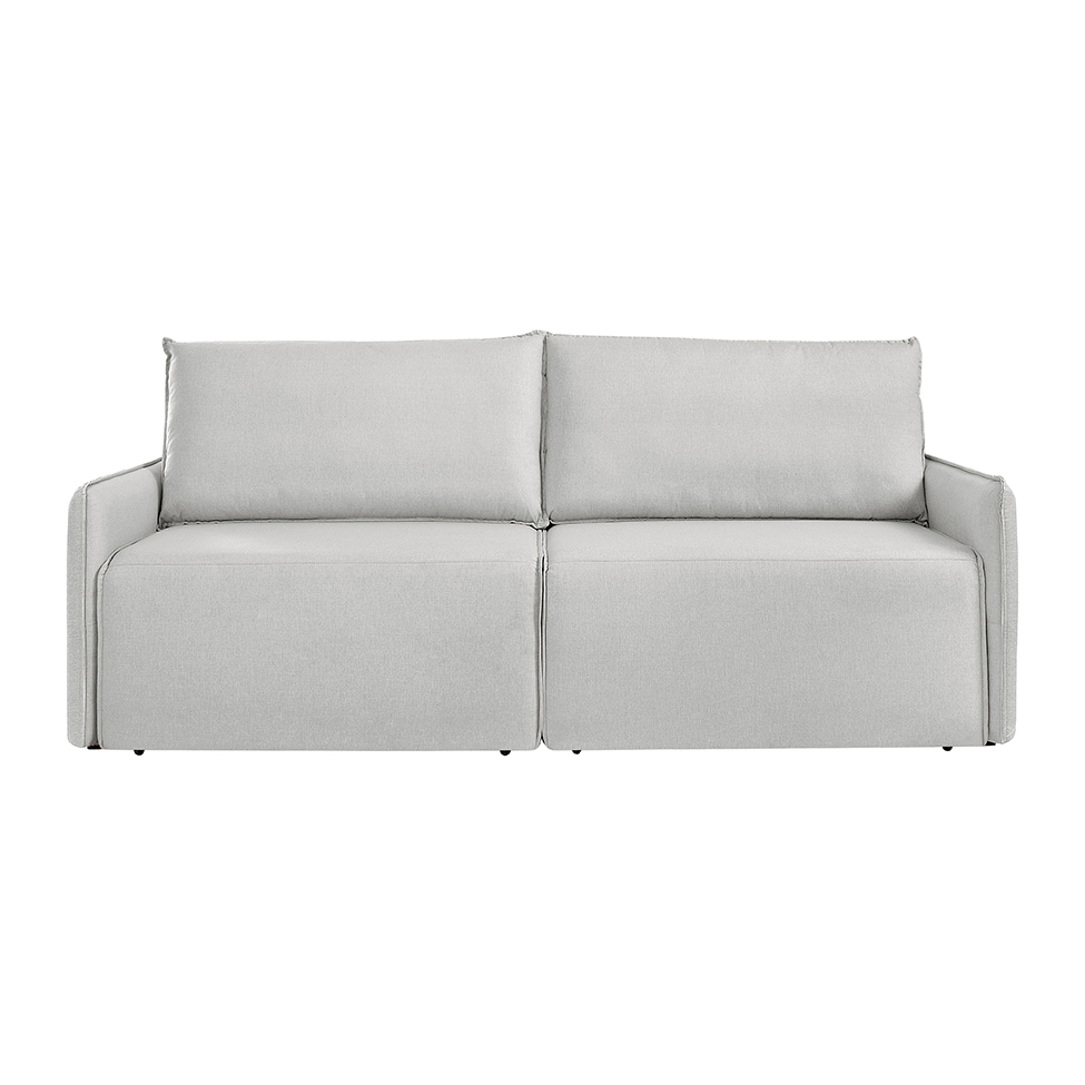 Sofá 3 Lugares Retrátil Urban Linho Cinza 200 cm