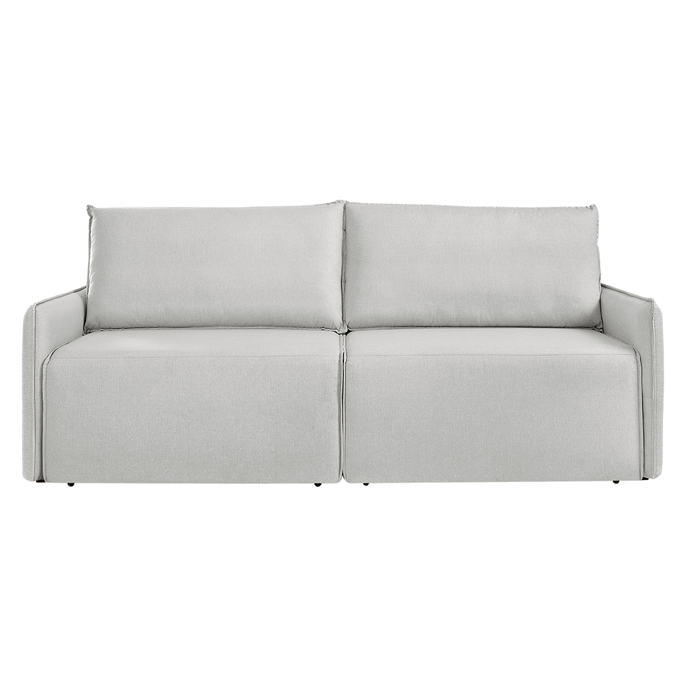 Sofá 3 Lugares Retrátil Urban Linho Cinza 220 cm