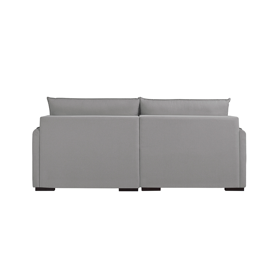Sofá 3 Lugares Retrátil Urban Linho Cinza e Preto 220 cm