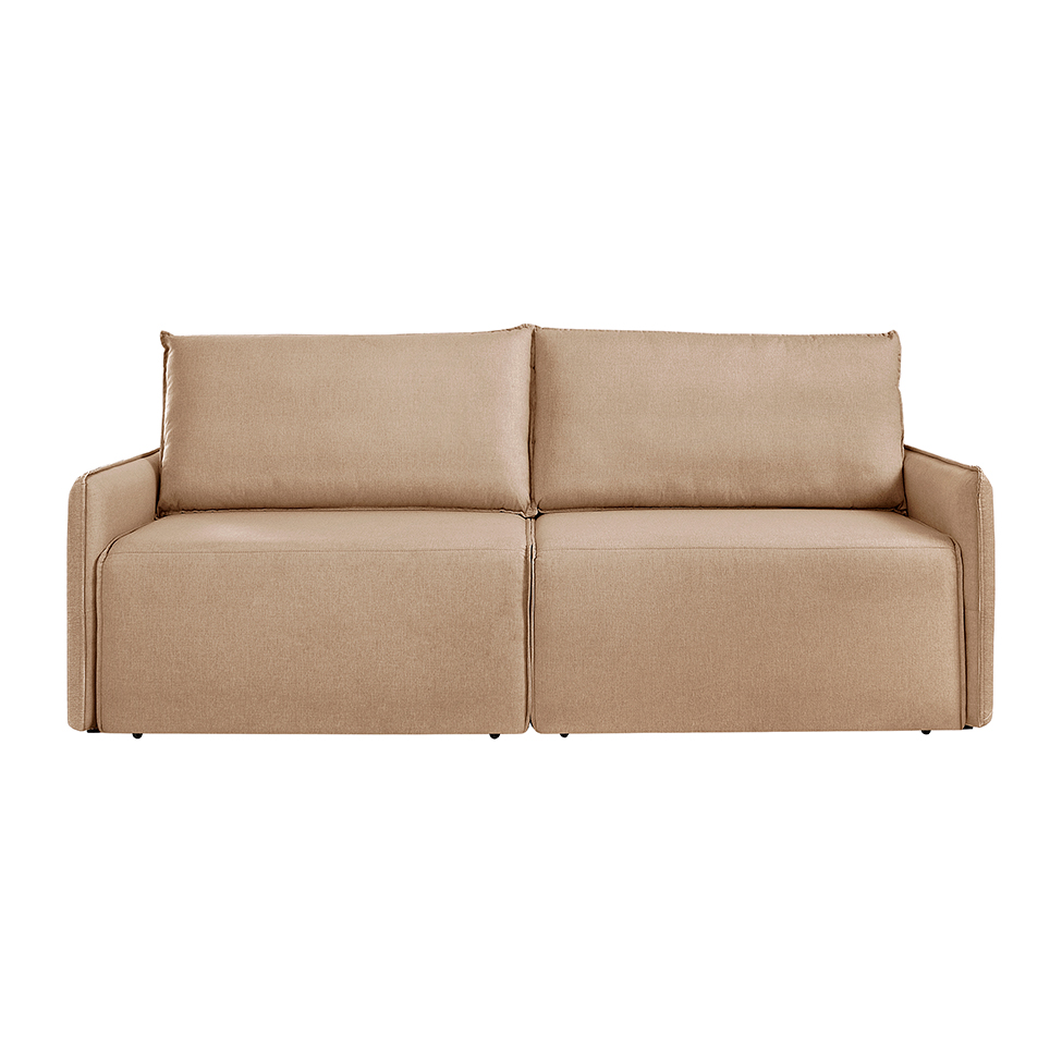 Sofá 3 Lugares Retrátil Urban Linho Palha 220 cm