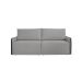 Sofá 3 Lugares Retrátil Urban com Entrada USB Linho Cinza e Preto 220 cm