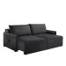 Sofá 3 Lugares Retrátil Urban com USB Linho Grafite 220 cm