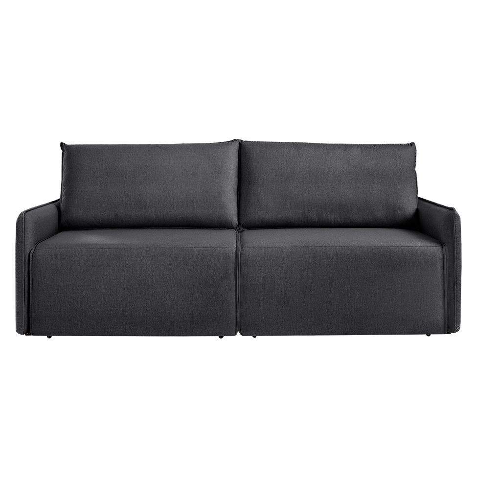 Sofá 3 Lugares Retrátil Urban com USB Linho Grafite 220 cm