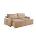 Sofá 3 Lugares Retrátil Urban com USB Linho Palha 220 cm