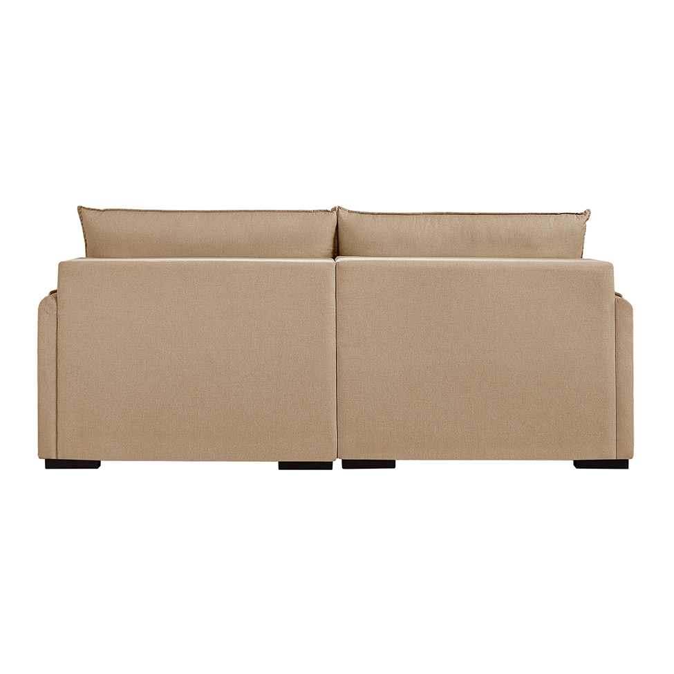 Sofá 3 Lugares Retrátil Urban com USB Linho Palha 220 cm