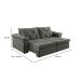 Sofá 3 Lugares Retrátil e Reclinável Astor Veludo Cinza 202 cm