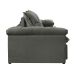 Sofá 3 Lugares Retrátil e Reclinável Astor Veludo Cinza 202 cm