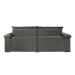 Sofá 3 Lugares Retrátil e Reclinável Astor Veludo Cinza 202 cm