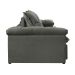 Sofá 3 Lugares Retrátil e Reclinável Astor Veludo Cinza 242 cm
