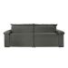 Sofá 3 Lugares Retrátil e Reclinável Astor Veludo Cinza 242 cm