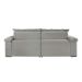 Sofá 3 Lugares Retrátil e Reclinável Astor Veludo Cinza Prateado 202 cm