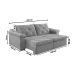 Sofá 3 Lugares Retrátil e Reclinável Astor Veludo Marrom 242 cm