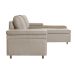 Sofá 4 Lugares Clássico com Chaise Direito Linho Caramelo