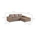 Sofá 4 Lugares Clássico com Chaise Direito Linho Cobre