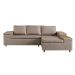 Sofá 4 Lugares Clássico com Chaise Direito Linho Cobre