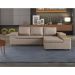 Sofá 4 Lugares Clássico com Chaise Direito Linho Cobre