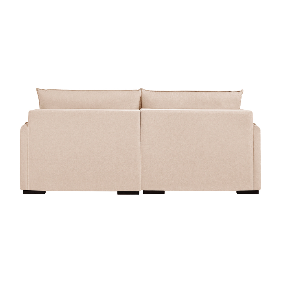 Sofá 4 Lugares Retrátil Urban Linho Bege Claro 260 cm
