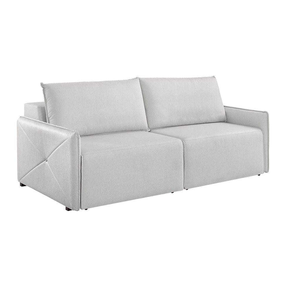 Sofá 4 Lugares Retrátil Urban Linho Cinza 260 cm