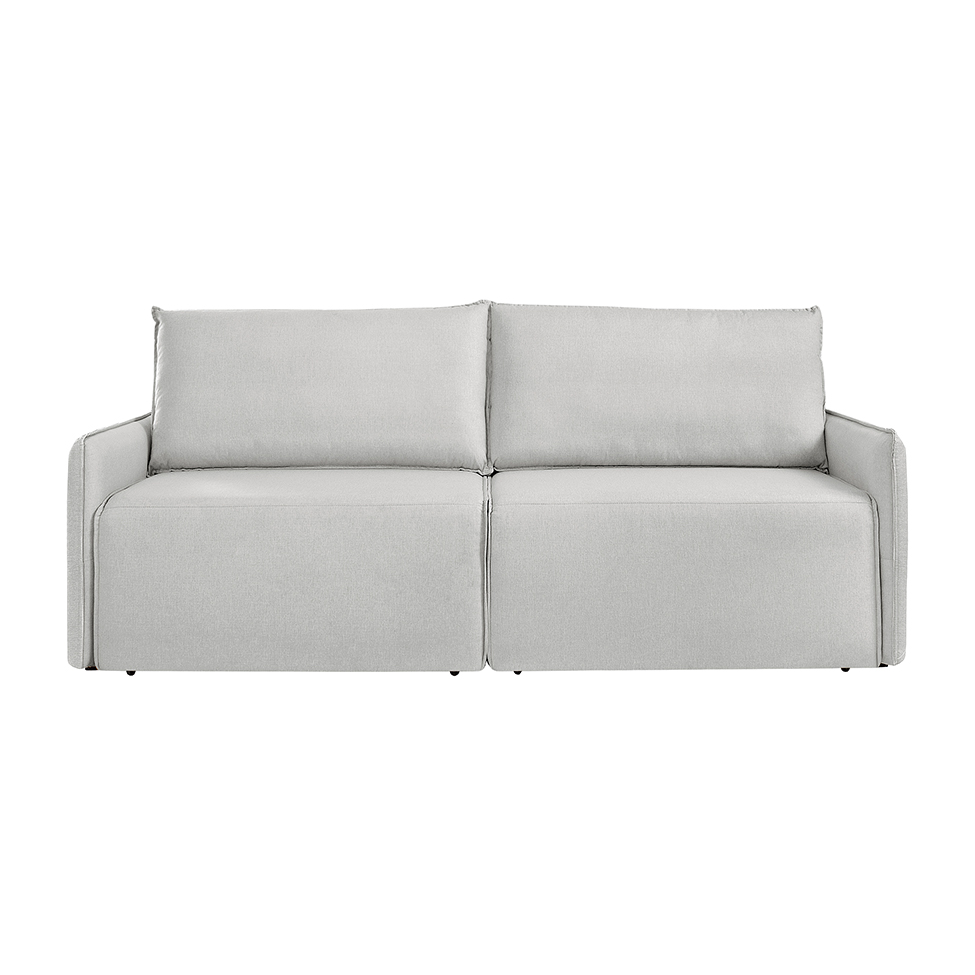 Sofá 4 Lugares Retrátil Urban Linho Cinza 260 cm