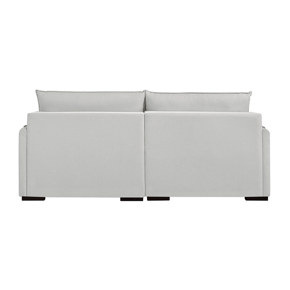 Sofá 4 Lugares Retrátil Urban com USB Linho Cinza 260 cm