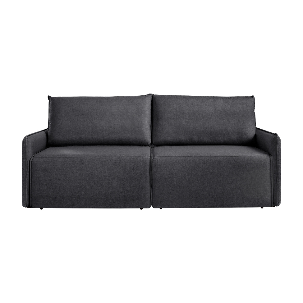 Sofá 4 Lugares Retrátil Urban com USB Linho Grafite 260 cm