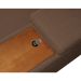 Sofá 5 Lugares com Chaise Direito Clássico com Entrada USB Linho Marrom