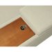 Sofá 5 Lugares com Chaise Direito Clássico com Entrada USB Linho Palha