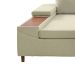 Sofá 5 Lugares com Chaise Esquerdo Clássico Linho Palha