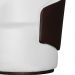 Kit 02 Poltronas Orgânico Beatriz Veludo Branco Com Composê Corino Marrom