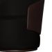 Kit 02 Poltronas Orgânico Beatriz Veludo Preto Com Composê Corino Marrom
