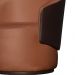 Kit 02 Poltronas Orgânico Beatriz Veludo Terracota Com Composê Corino Marrom