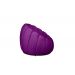 Kit Poltrona Giratória Mais Puff e Almofada Concha Veludo Roxo - Estopar