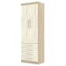 Guarda Roupa Modulado 2 Portas 4 Gavetas 191 Master Avelã Rústico/Ártico Rústico - Eucamóveis