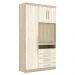 Guarda Roupa Modulado 3 Portas com Painel Para TV 194 Master Avelã Rústico/Ártico Rústico - Eucamóveis