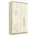 Guarda Roupa Modulado 4 Portas 4 Gavetas 193 Master Avelã Rústico/Ártico Rústico - Eucamóveis