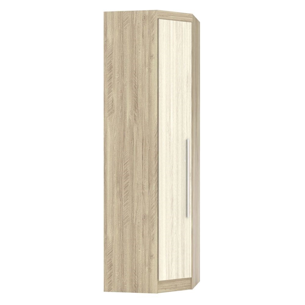Guarda Roupa Modulado Canto Oblíquo 195 Master Avelã Rústico/Ártico Rústico - Eucamóveis